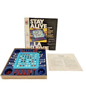 Stay Alive Board Game Milton Bradley Canada Bilingual Version COMPLETE Vtg